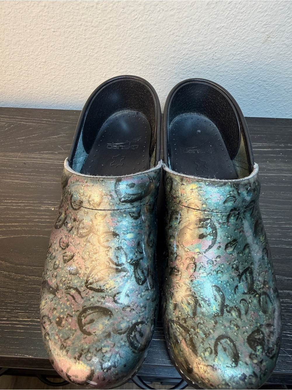 Dansko Women’s Multicolor Leather Slip-On Clogs Comfort Slip Resistant 7.5 - Picture 7 of 7